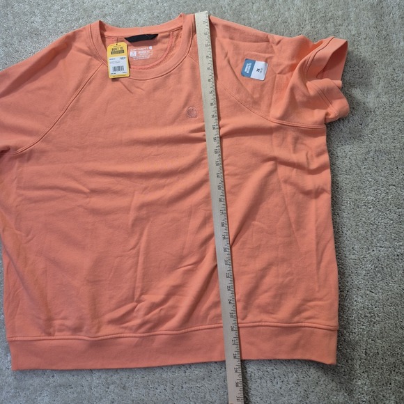 Carhartt French Terry Sweatshirt Orange Womens 2X Relaxed Boxy Comfort Lounge - Picture 10 of 11